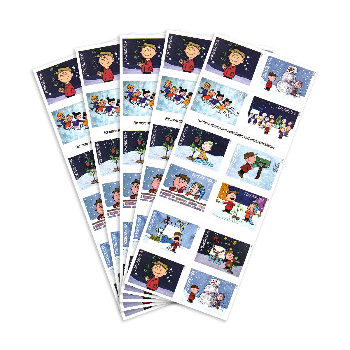 2015  Contemporary Christmas: A Charlie Brown Christmas Forever First Class Postage Stamps