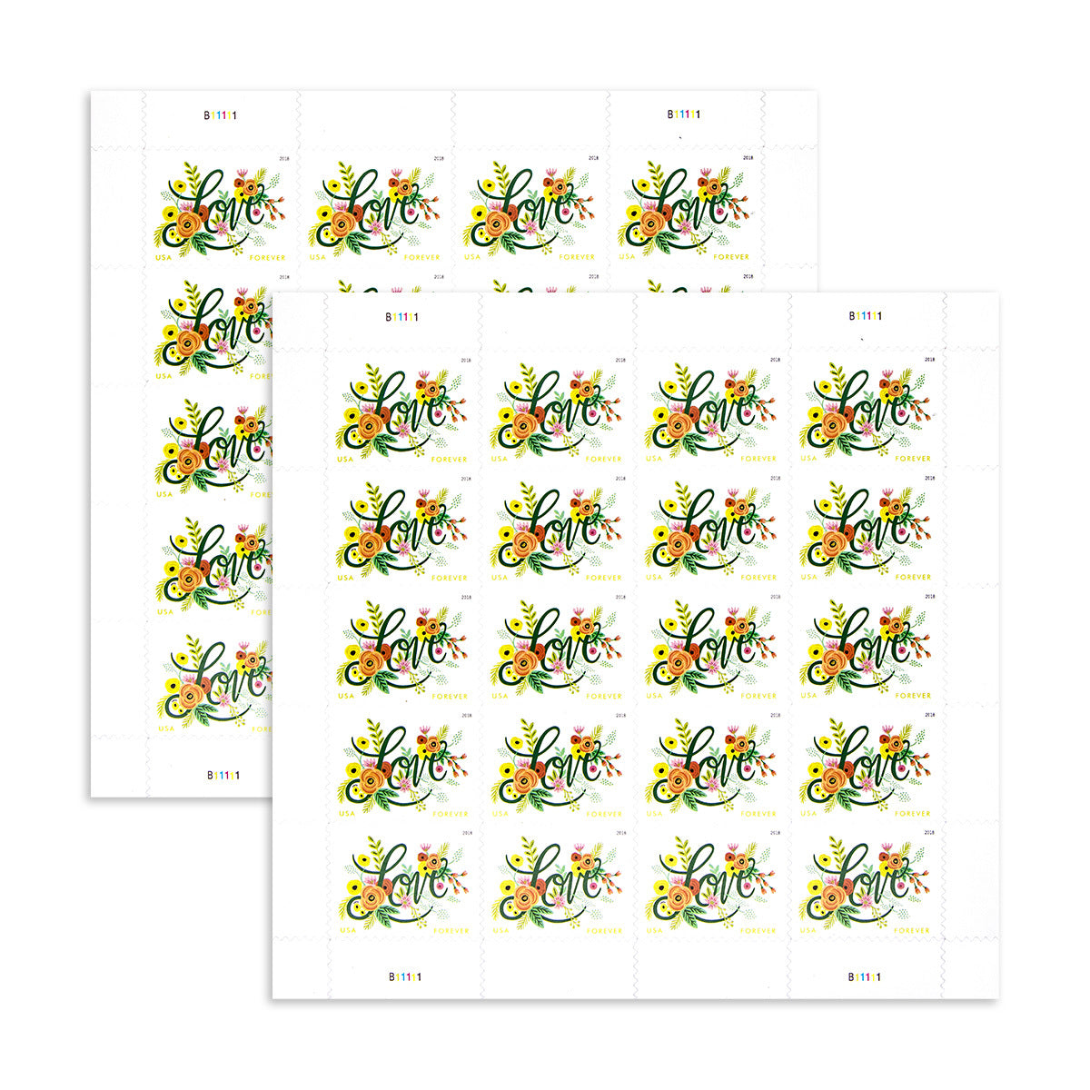 2018 Love Flourishes Forever First Class Postage Stamps