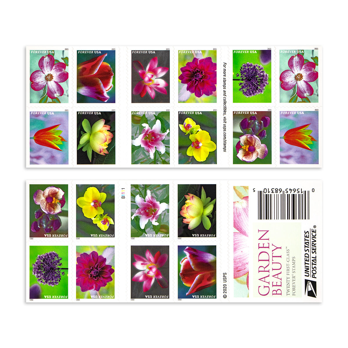 2021 Garden Beauty Forever First Class Postage Stamps