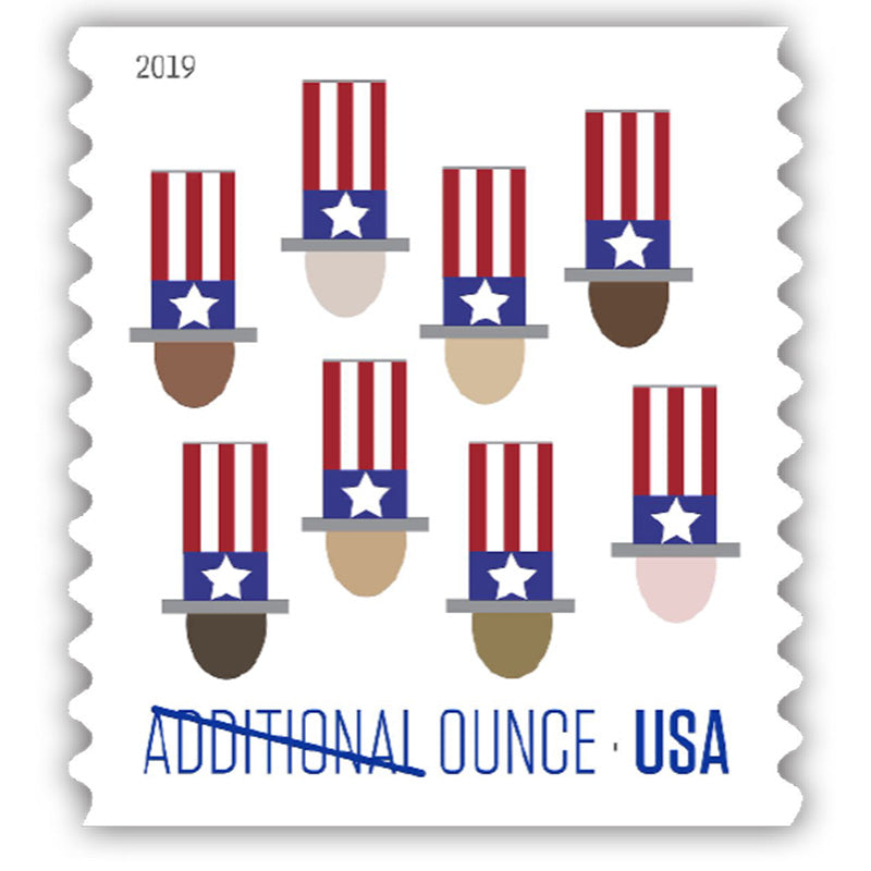 2019 Uncle Sam's Hat Forever First Class Postage Stamps