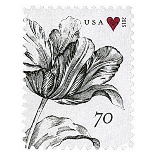 2015 Vintage Tulip  Forever First Class Postage Stamps