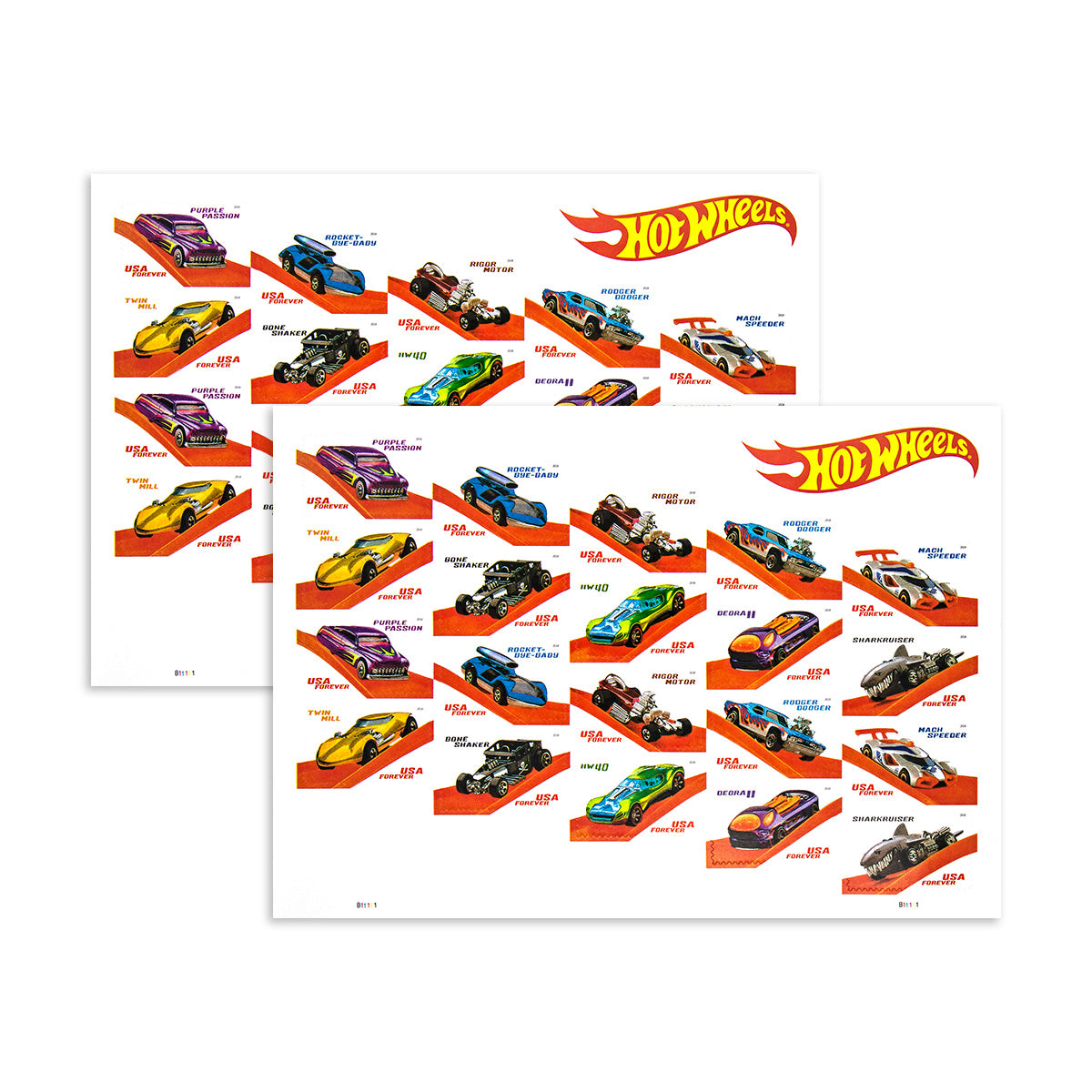 2018 Hot Wheels Cars Forever First Class Postage Stamps