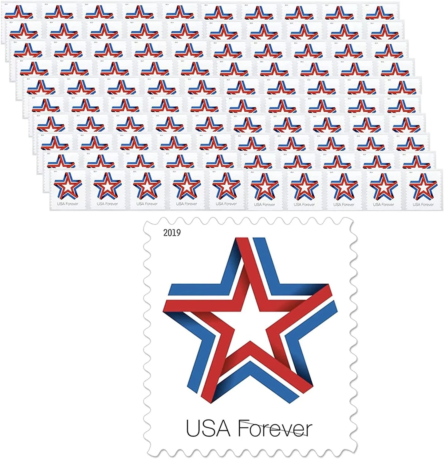 2019 Star Ribbon Forever First Class Postage Stamps