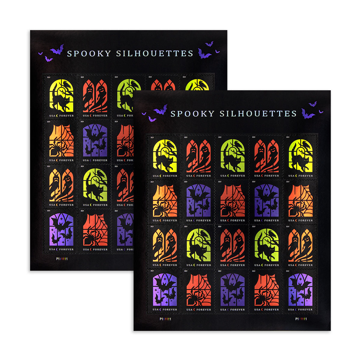 2019 Spooky Silhouettes Forever First Class Postage Stamps