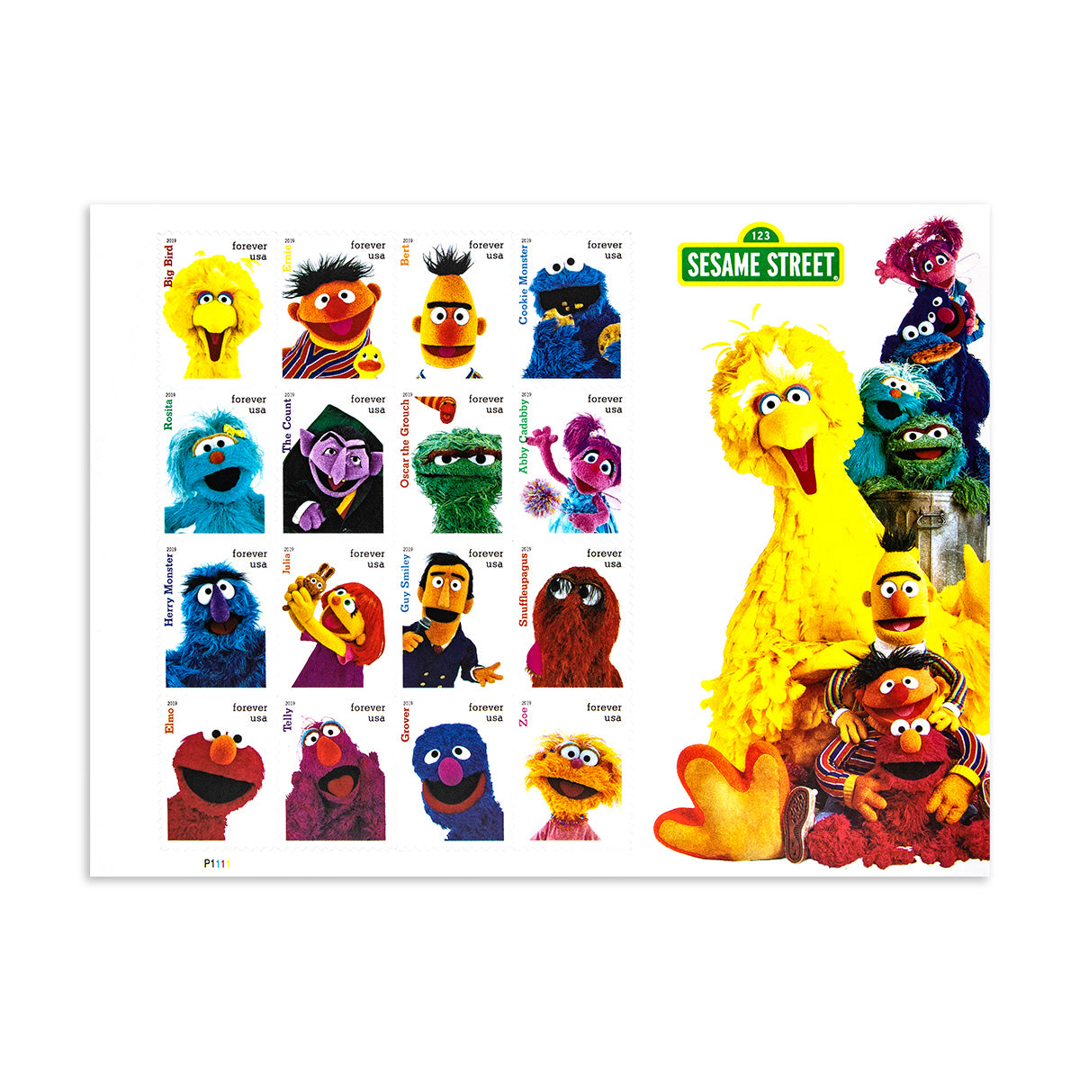 2019 Sesame Street Forever First Class Postage Stamps