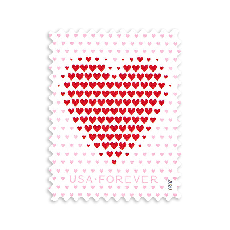 2020 Made of Hearts Forever First Class Postage Stamps