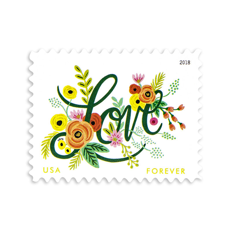 2018 Love Flourishes Forever First Class Postage Stamps