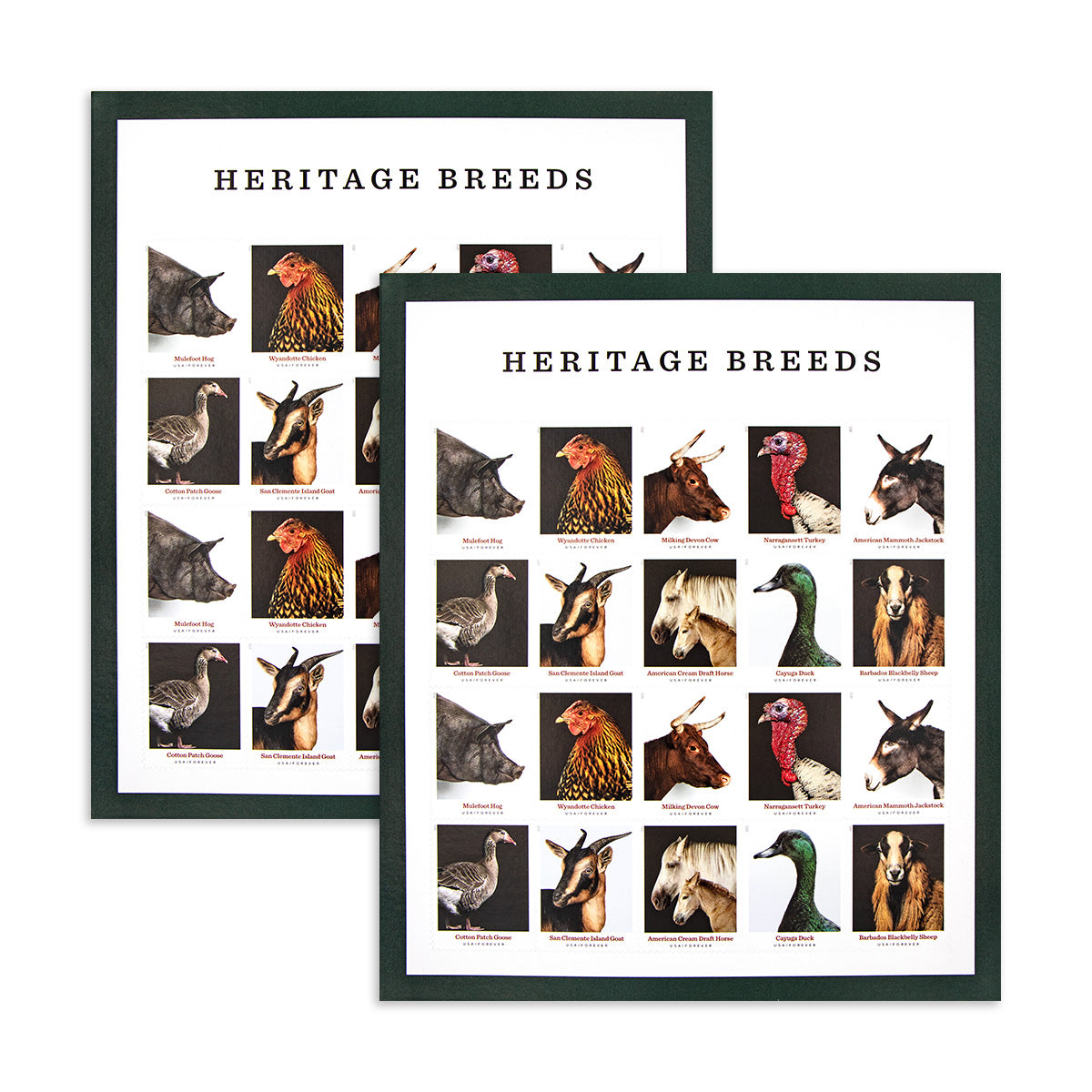 2021 Heritage Breeds Forever First Class Postage Stamps