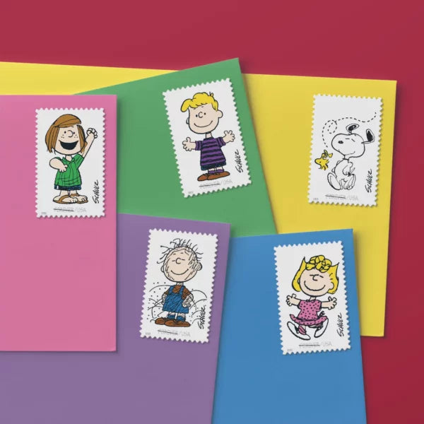 2022 Centennial of Cartoonist Charles M. Schulz's Birth With New Forever First Class Postage Stamps